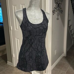 Lululemon CRB Cool Racerback Coal Ground Nesting Black Bird 4 or‎ 6